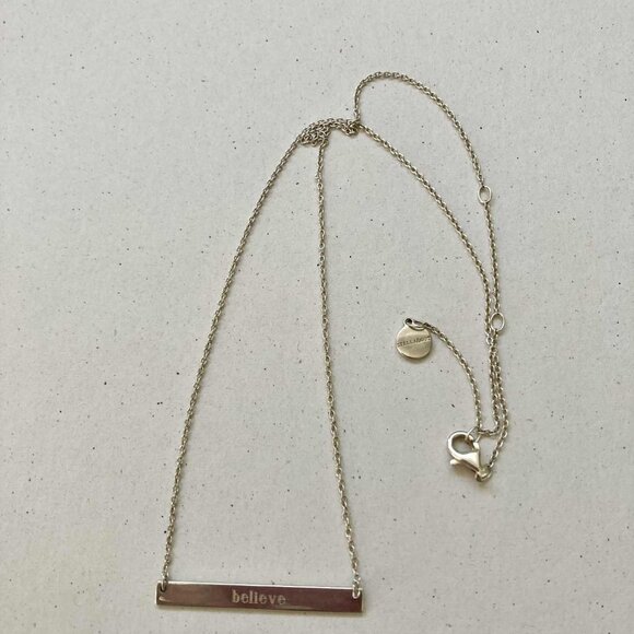 Stella & Dot Sterling Silver Believe Necklace - Picture 1 of 1